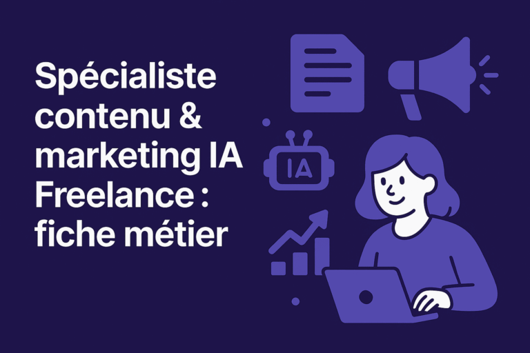 Spécialiste contenu & marketing IA Freelance fiche métier